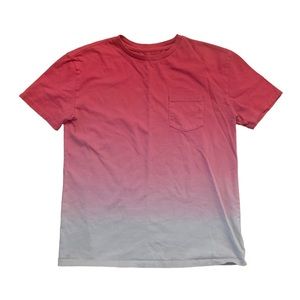 Gap Teen Organic Cotton Pink Ombre Pocket Tee Youth Size 14-16